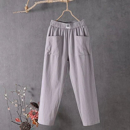 Pantalon décontracté en coton