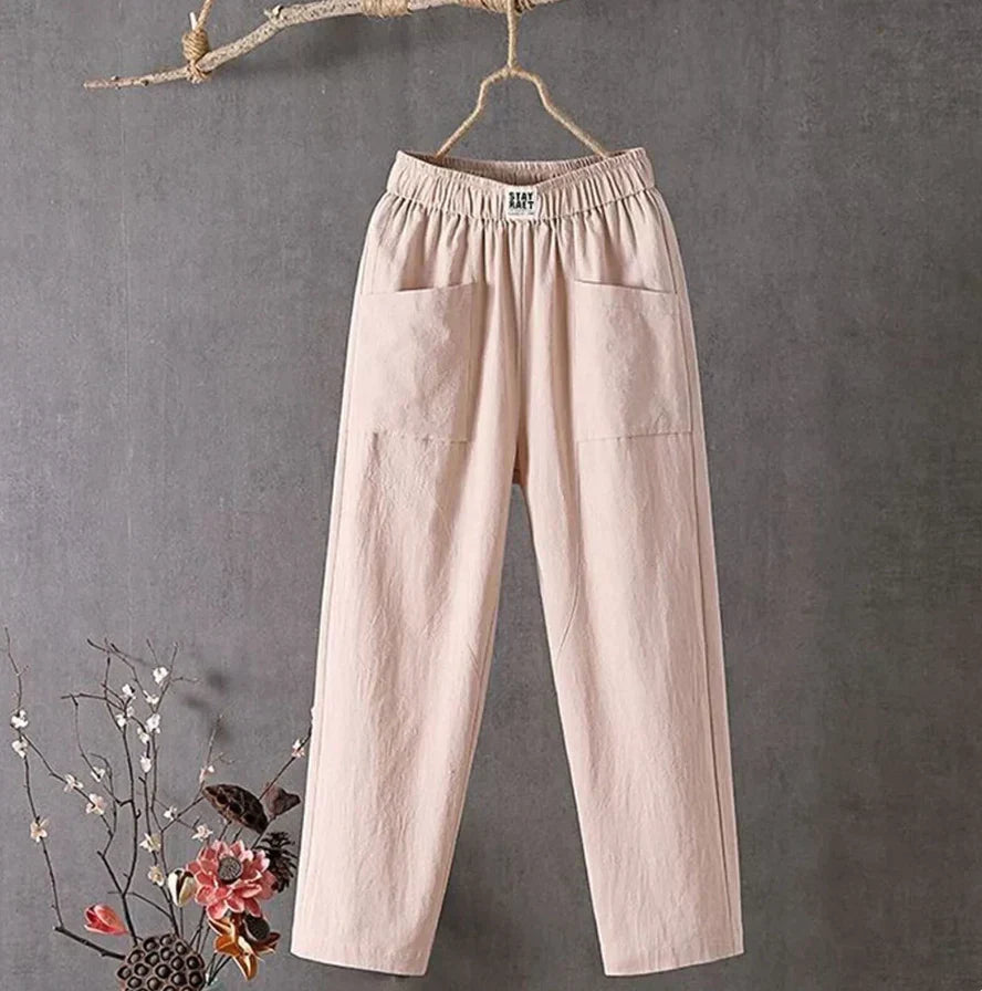 Pantalon décontracté en coton