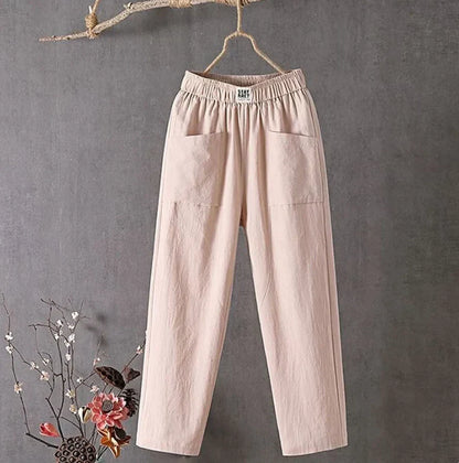 Pantalon décontracté en coton