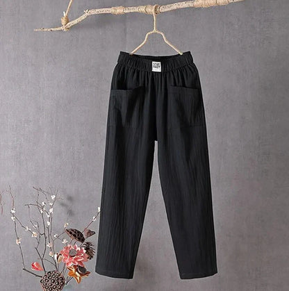 Pantalon décontracté en coton