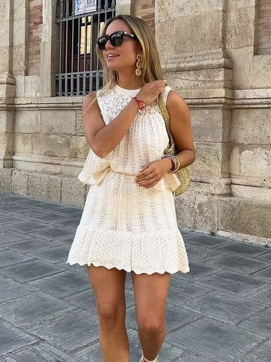 Sigrid® | Top et jupe complets en tricot d'Adriana