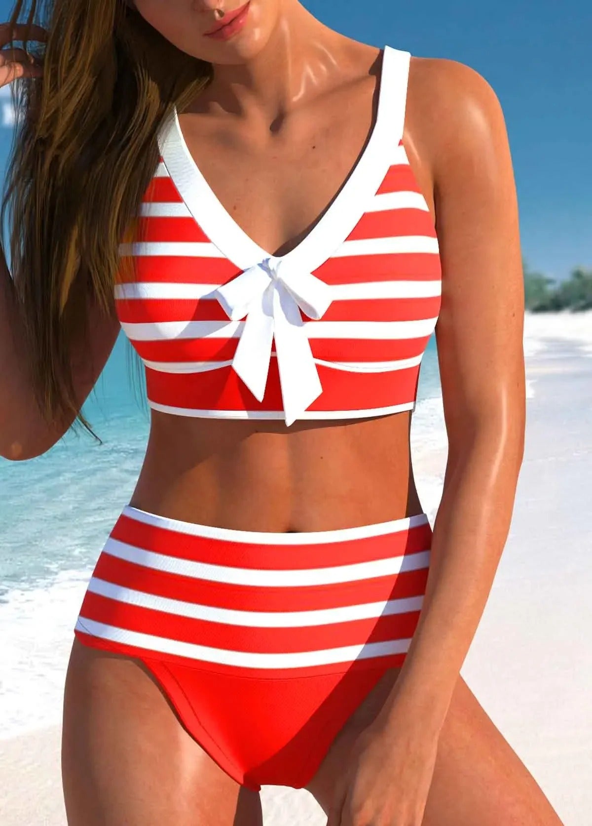 Bikini d'été élégant et coloré