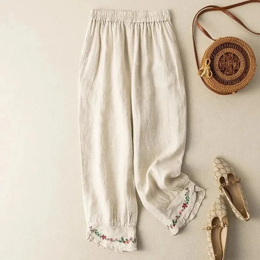 Pantalon rétro de style ethnique