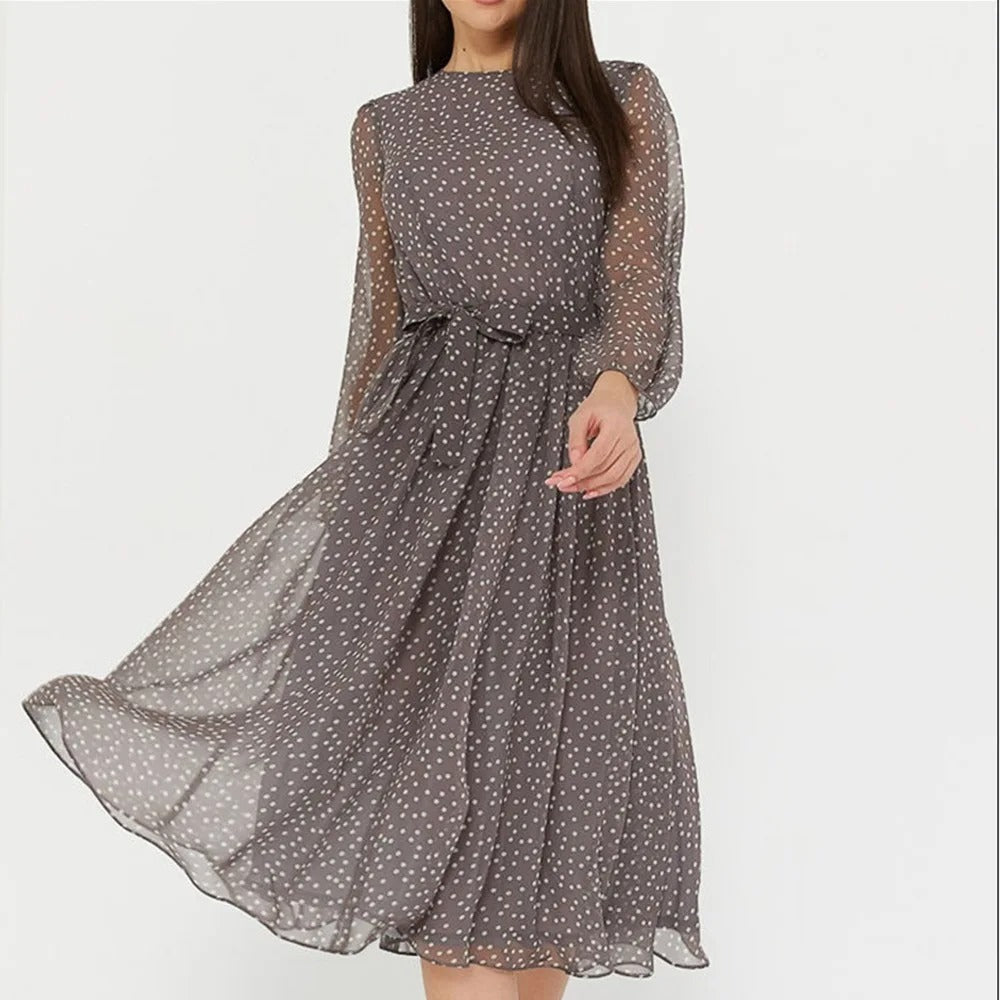 Marilyn - Robe à pois pour femmes