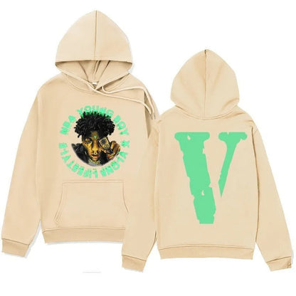 Vince - Sweat hip-hop en velours pour hommes et femmes