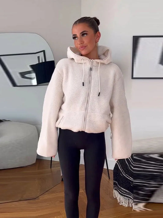 Veste teddy pour femmes