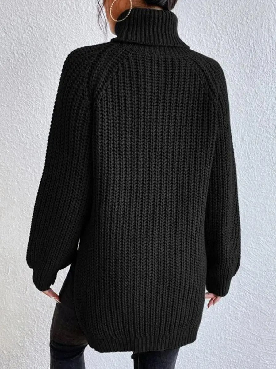 Ava - Pull Col Roulé en Maille Stylé pour Femmes