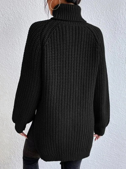 Ava - Pull Col Roulé en Maille Stylé pour Femmes