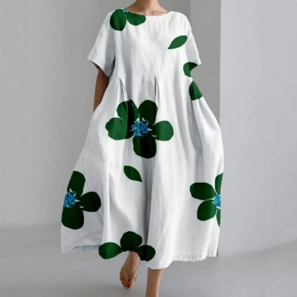 Amelia - Robe midi à motif floral