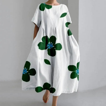 Amelia - Robe midi à motif floral
