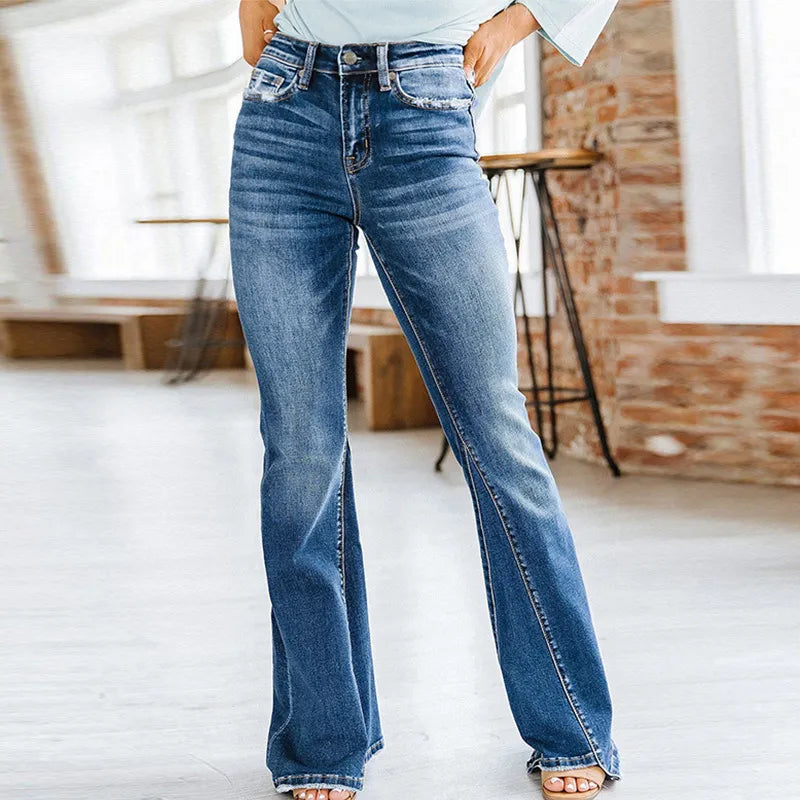 Welly - Pantalon femme à jambes larges