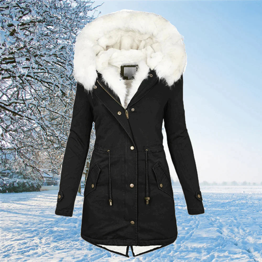 Lauren - La nouvelle veste parka avec capuche et bourrelet en hauteur