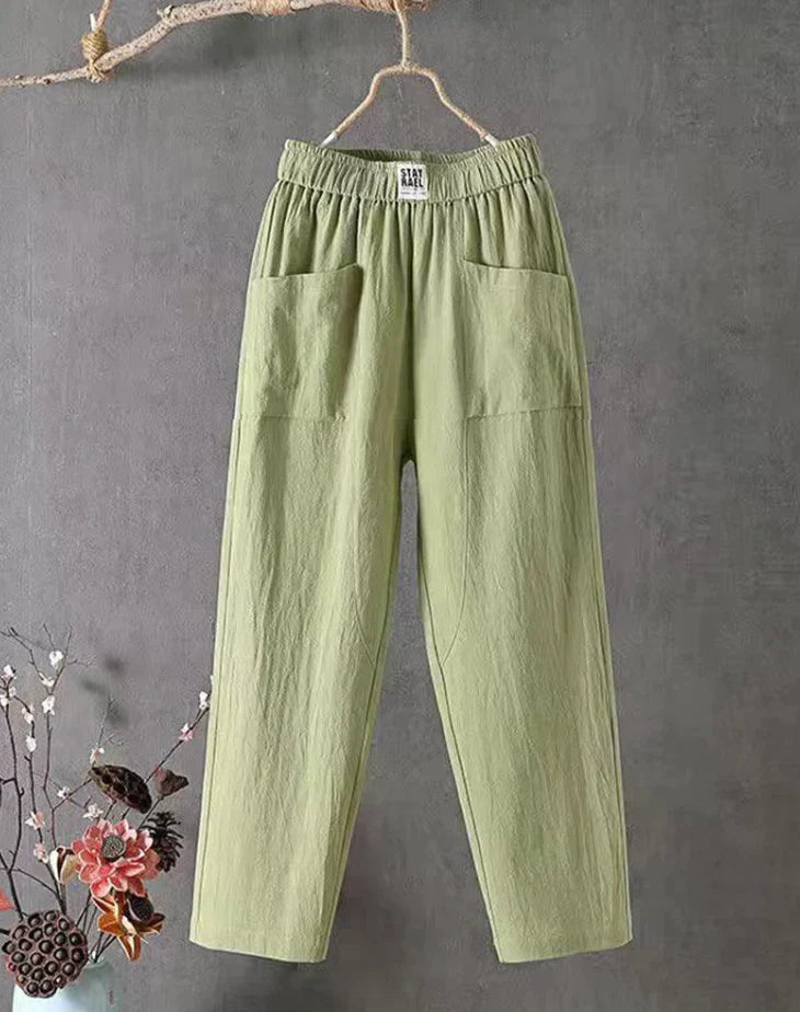 Pantalon décontracté en coton