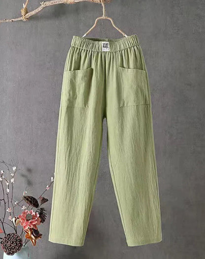 Pantalon décontracté en coton