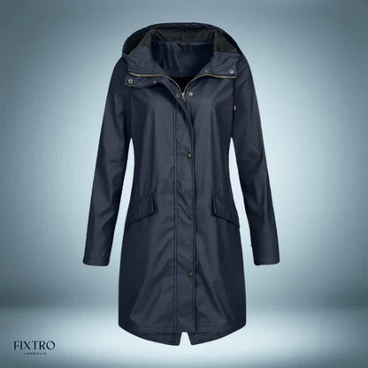 Aquaseh - parka de pluie en bleu