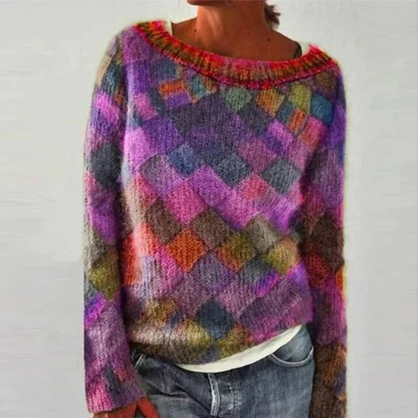Enola | pull coloré & stylé avec encolure en o