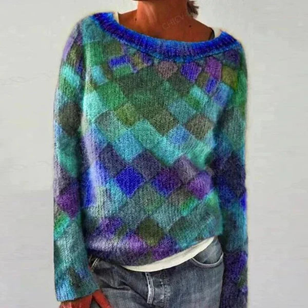 Enola | pull coloré & stylé avec encolure en o