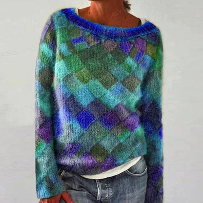 Enola | pull coloré & stylé avec encolure en o