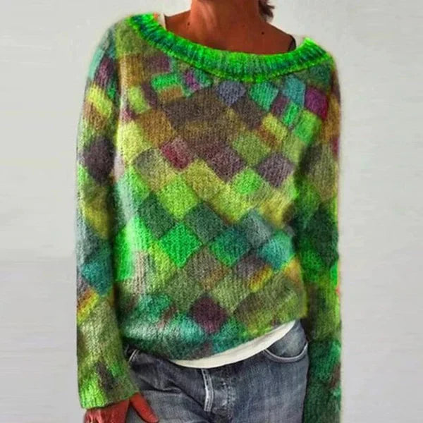 Enola | pull coloré & stylé avec encolure en o
