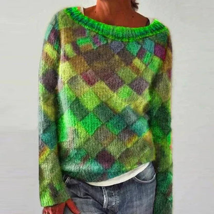 Enola | pull coloré & stylé avec encolure en o