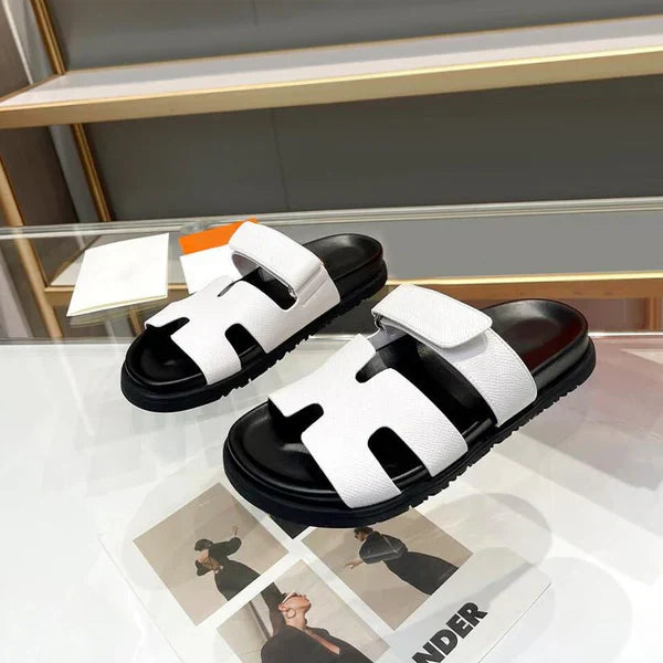 Pantoufles en cuir de luxe pour dames | Confort et style