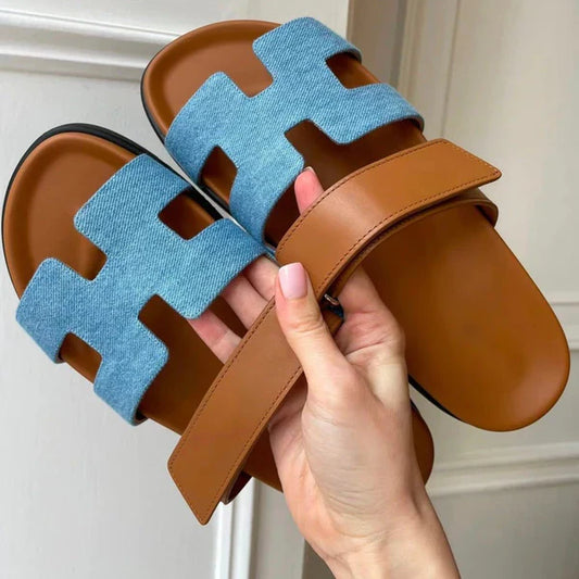Pantoufles en cuir de luxe pour dames | Confort et style