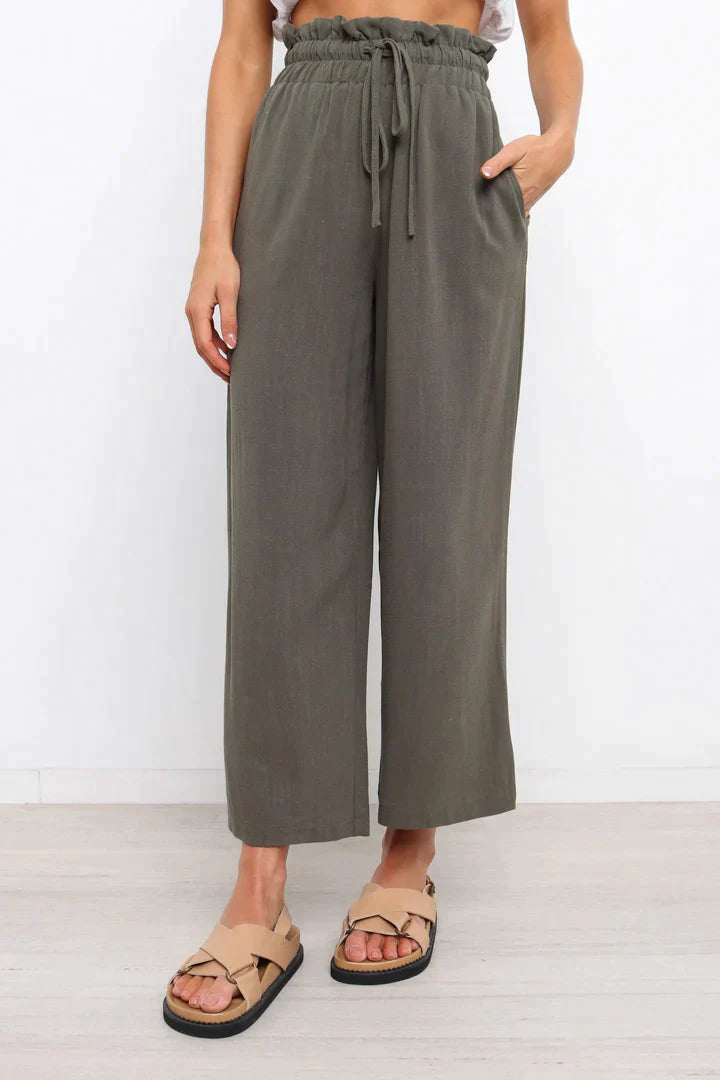 Pantalon confortable à coupe droite pour femmes