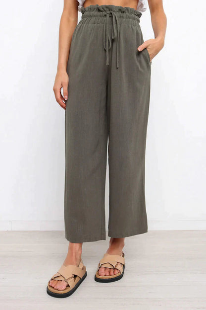 Pantalon confortable à coupe droite pour femmes