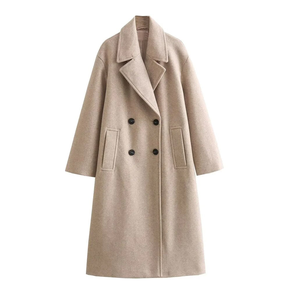 Veste longue chic pour femmes | Design élégant - Manteau d'hiver chaud