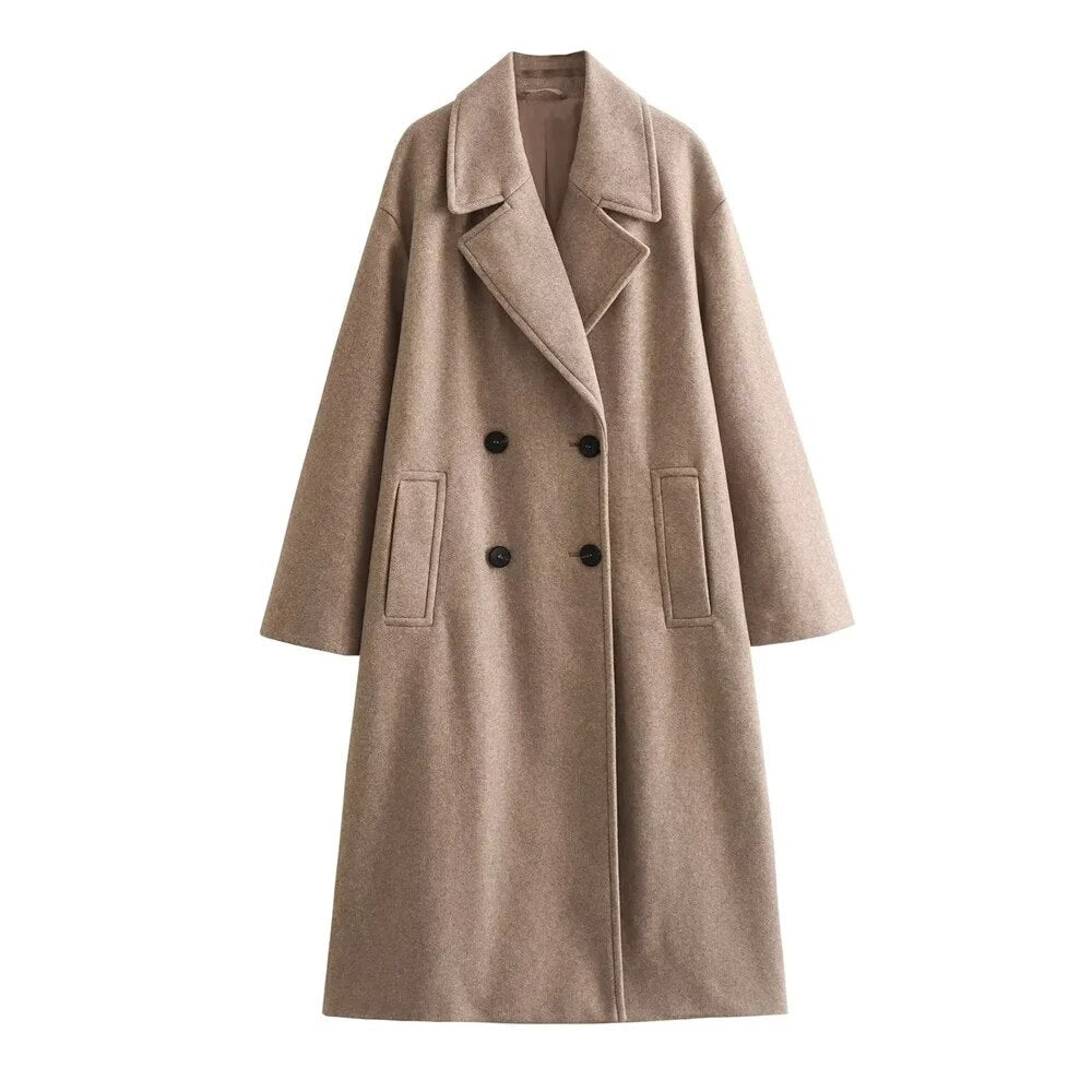 Veste longue chic pour femmes | Design élégant - Manteau d'hiver chaud