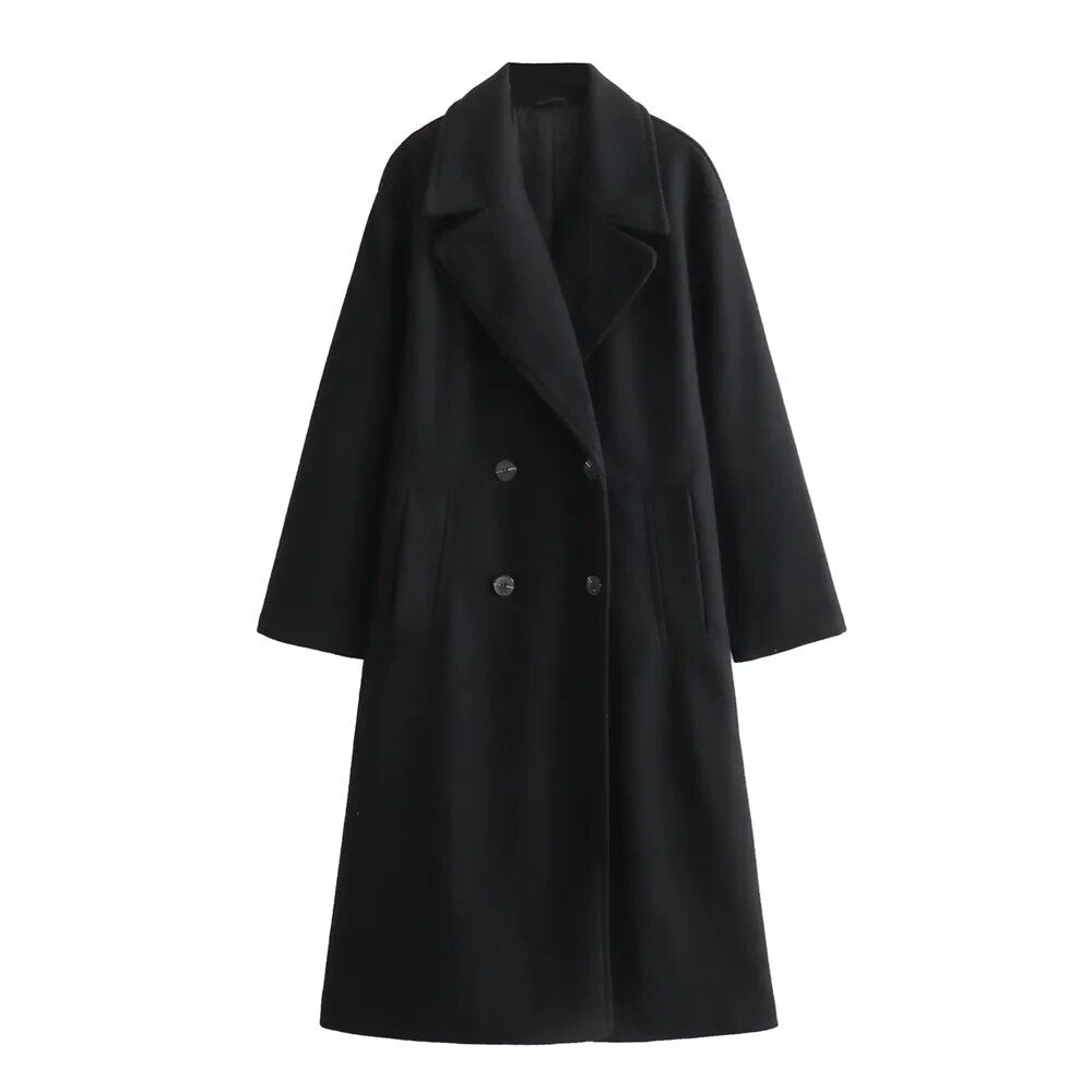 Veste longue chic pour femmes | Design élégant - Manteau d'hiver chaud