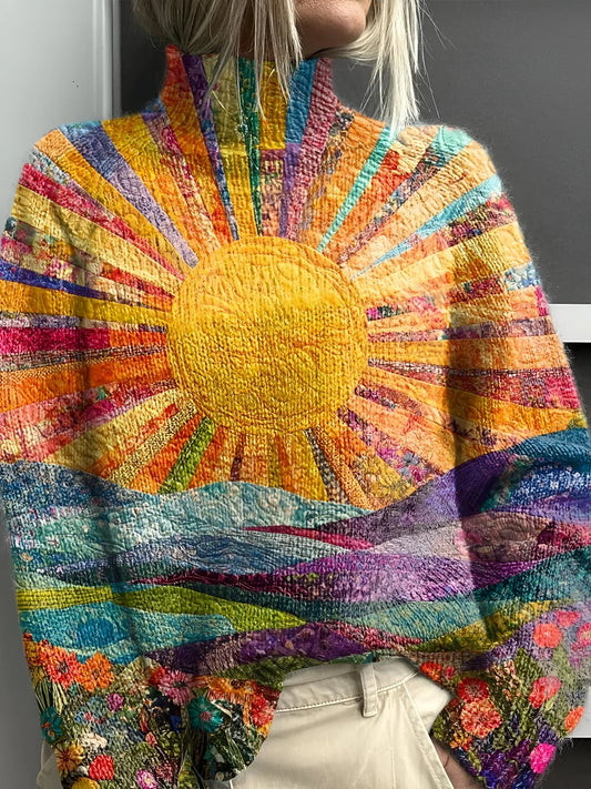 Xyron™ | Joyeux pull col roulé multicolore