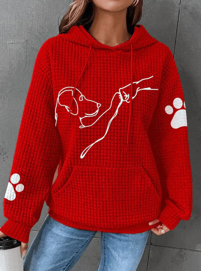 Giseza | Chien chaud Imprimé Hoodie Femme