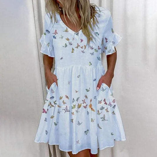 Robe d'été élégante de créateur "Adile