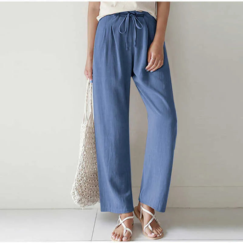 Taille élastique Poche plissée pour pantalon large