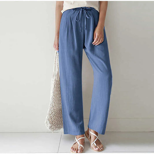 Taille élastique Poche plissée pour pantalon large