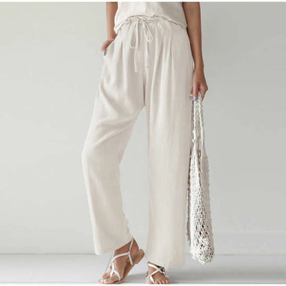 Taille élastique Poche plissée pour pantalon large
