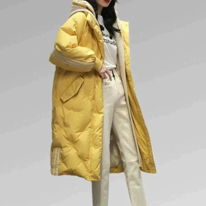 Longue veste matelassée élégante
