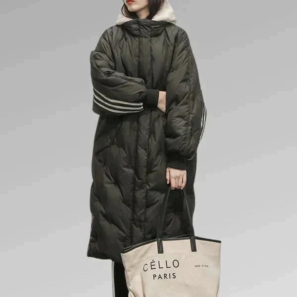 Longue veste matelassée élégante