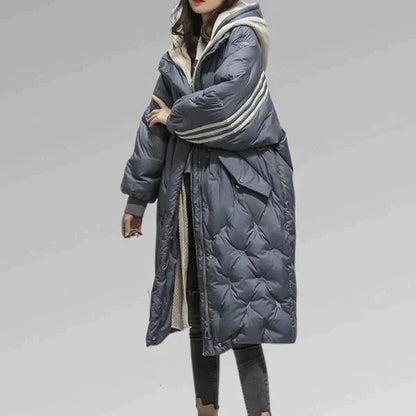 Longue veste matelassée élégante