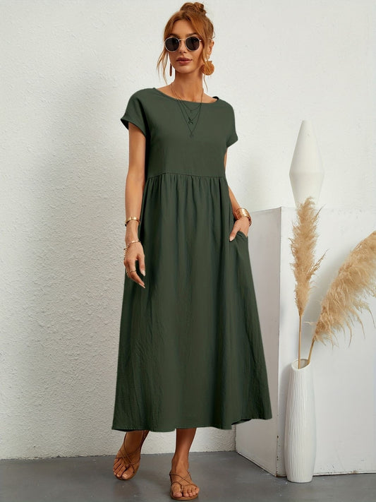 - Robe décontractée à encolure en V