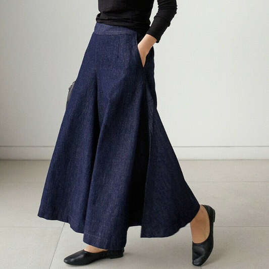 pantalons amples en denim pour femmes