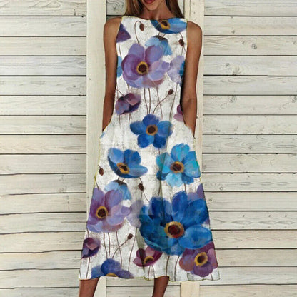 Olivia - Robe élégante avec motif floral