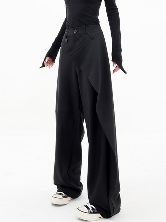 Pantalon large asymétrique