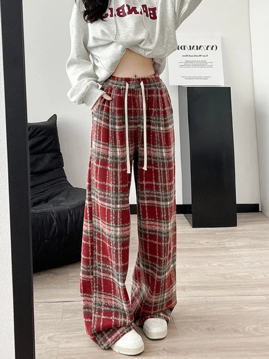 Tara | Pantalon en laine écossaise vintage