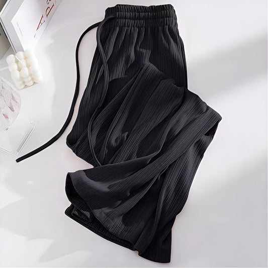 Chrysanthe | Pantalon large à taille haute, frais et léger