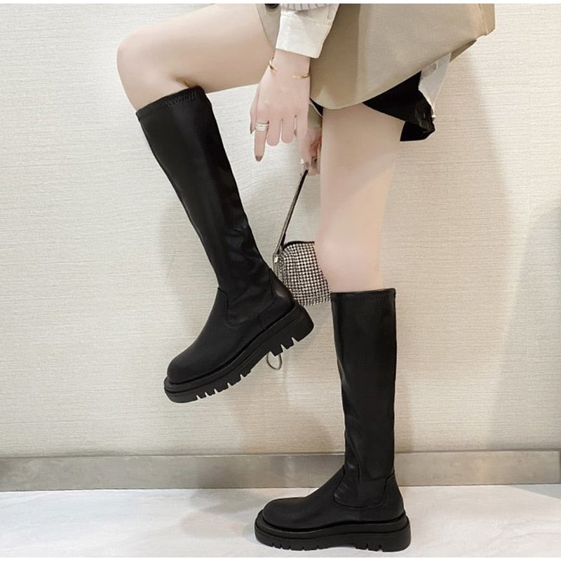Bottes d'hiver hautes au genou - Zelie
