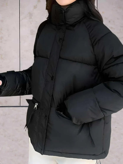 Dana - Veste parka avec col montant et double fermeture