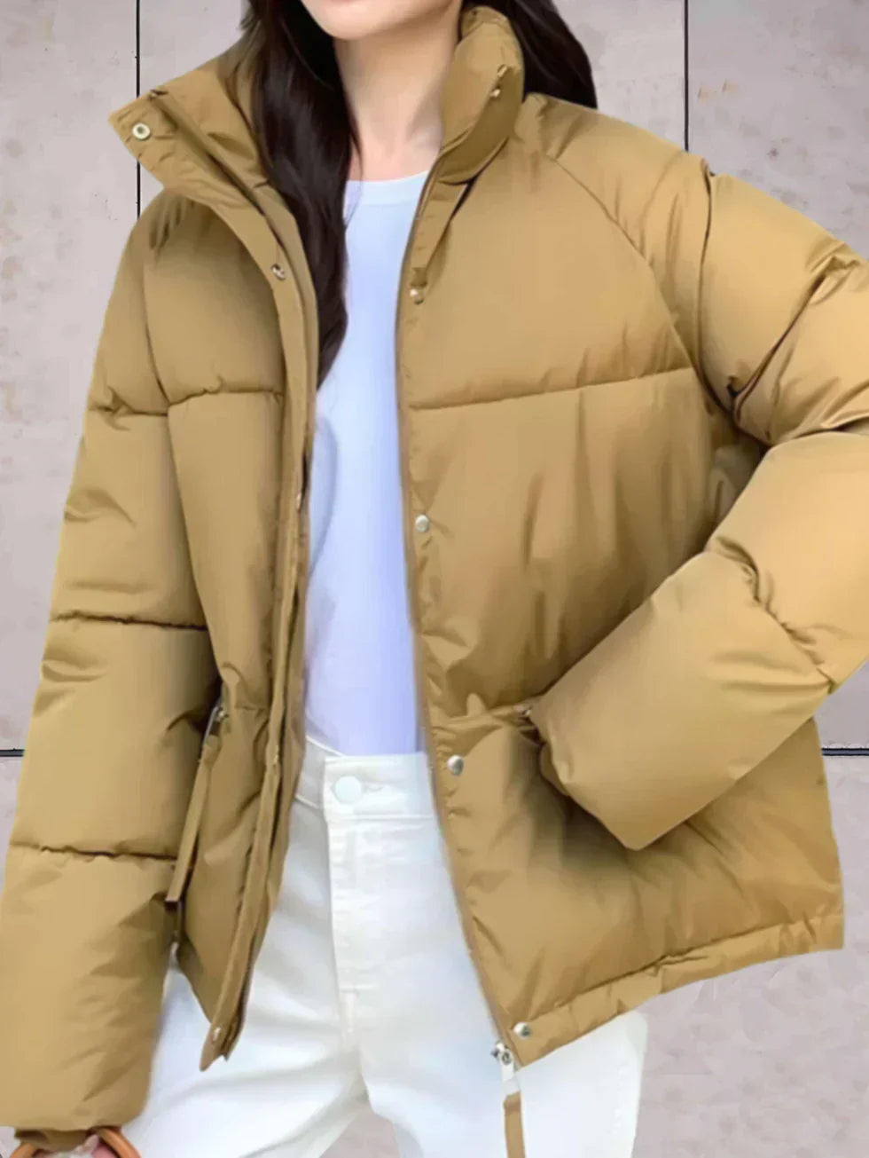 Dana - Veste parka avec col montant et double fermeture