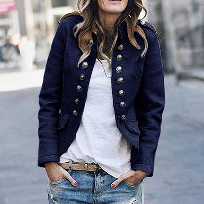 Blazer pour femme avec col droit